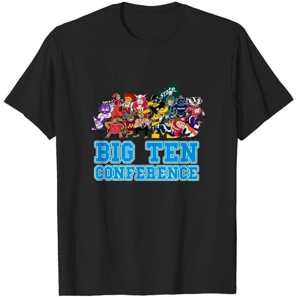 Big Ten Conference College Sports Fan Graphic Unisex T-Shirt